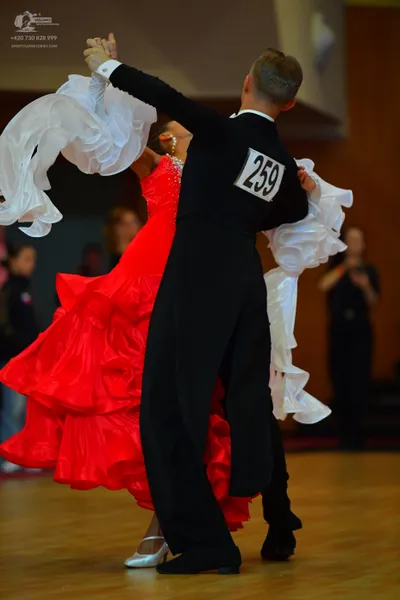 Dancesport competitor #259: Male dancer: black suit