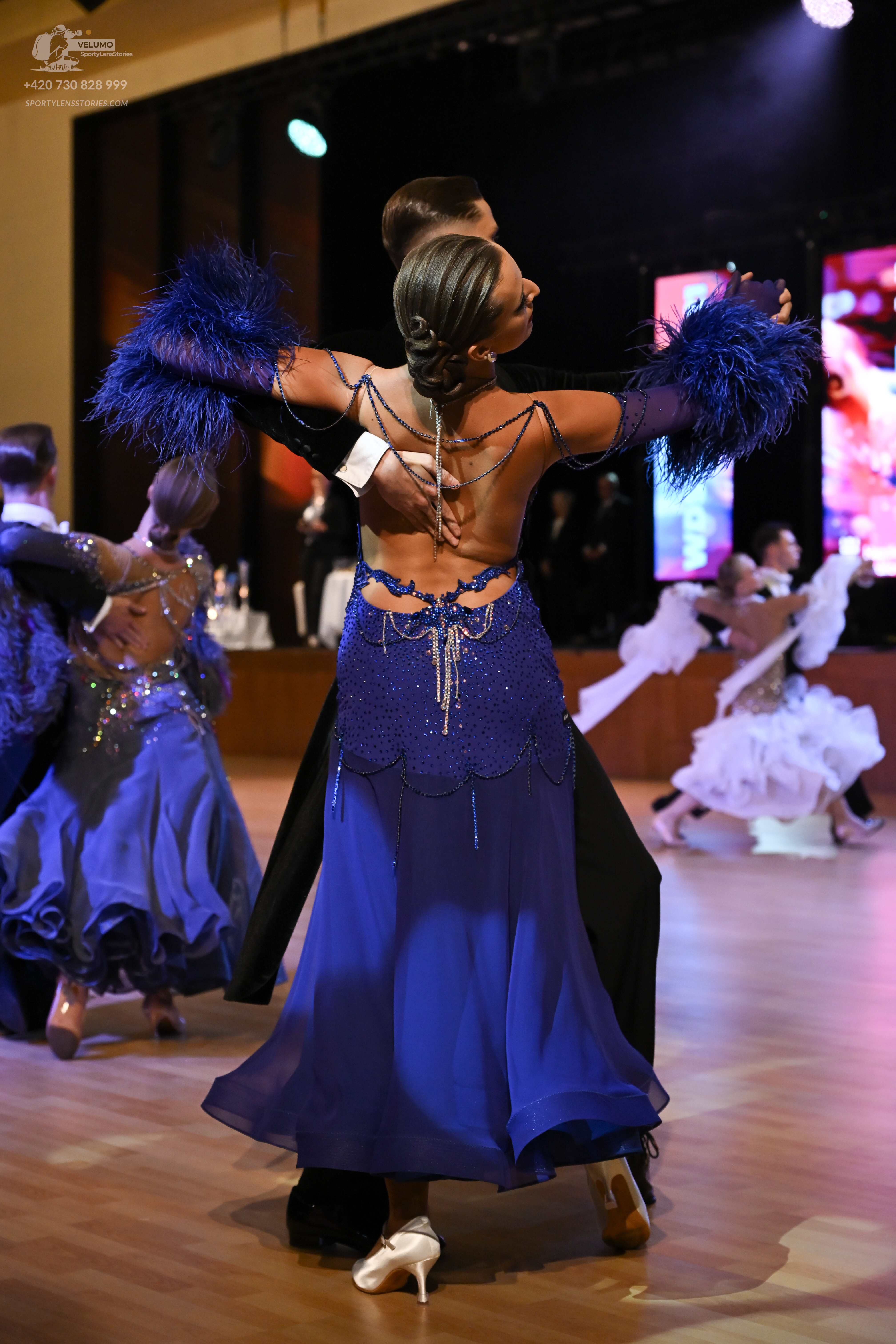 Dancesport competitor: ** Black tail suit