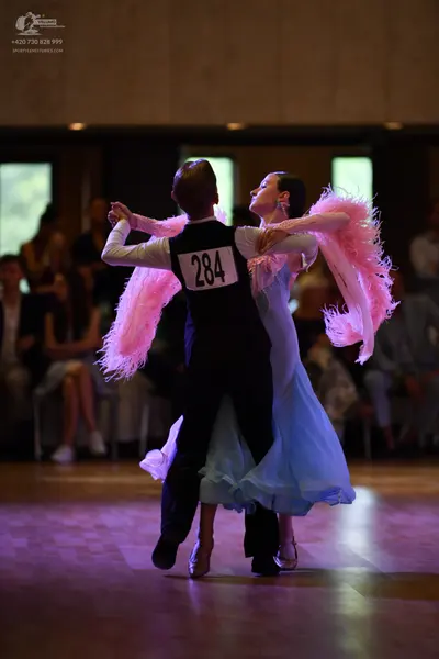 Dancesport competitor #24: ** Black tail suit with a silver sequin lapel and silver accessories