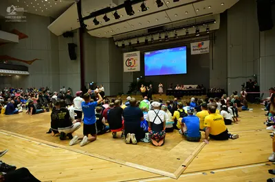 Dancesport competitor: No dancers in costume are visible in the image