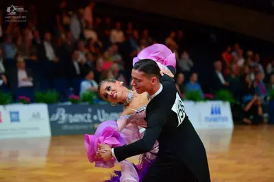 Dancesport competitor #158: Male dancer: black tailcoat