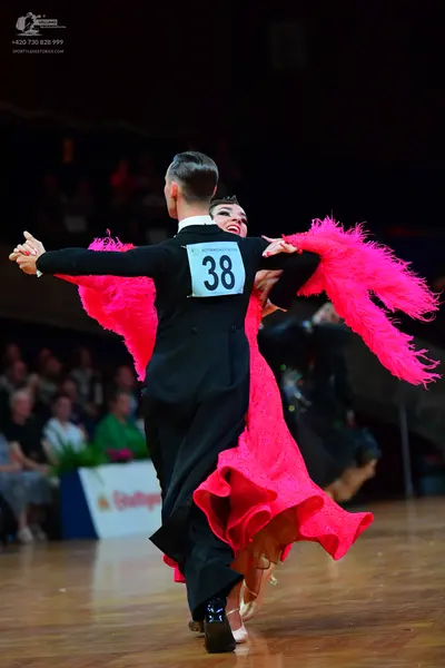 Dancesport competitor #38: Male dancer: black suit