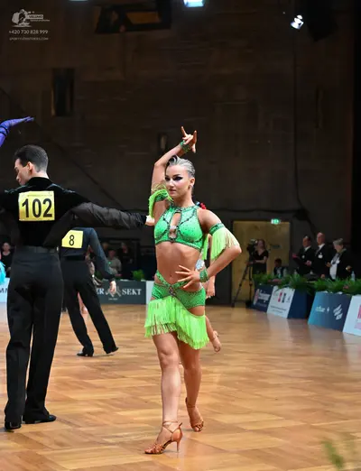 Dancesport competitor #102: Male dancers: black dance shirts and black trousers