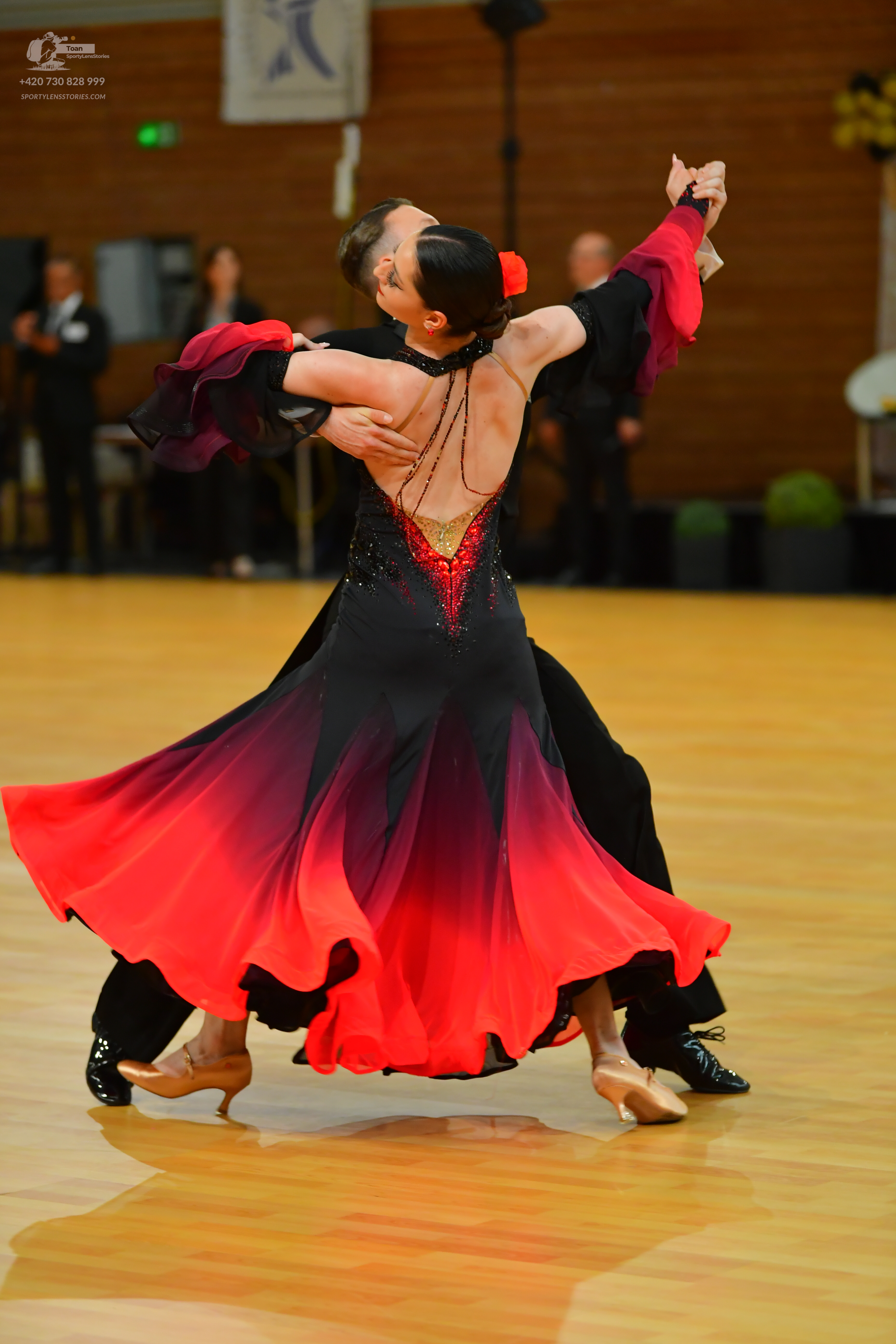 Dancesport competitor: ** Black tail suit