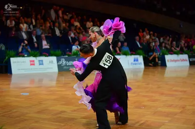Dancesport competitor #158: Male dancer: black suit
