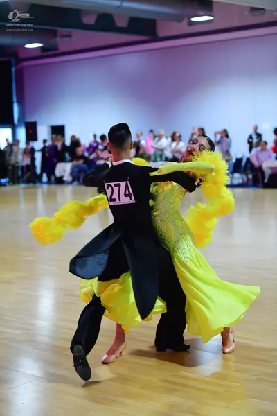 Dancesport competitor #274: Male dancer: black suit