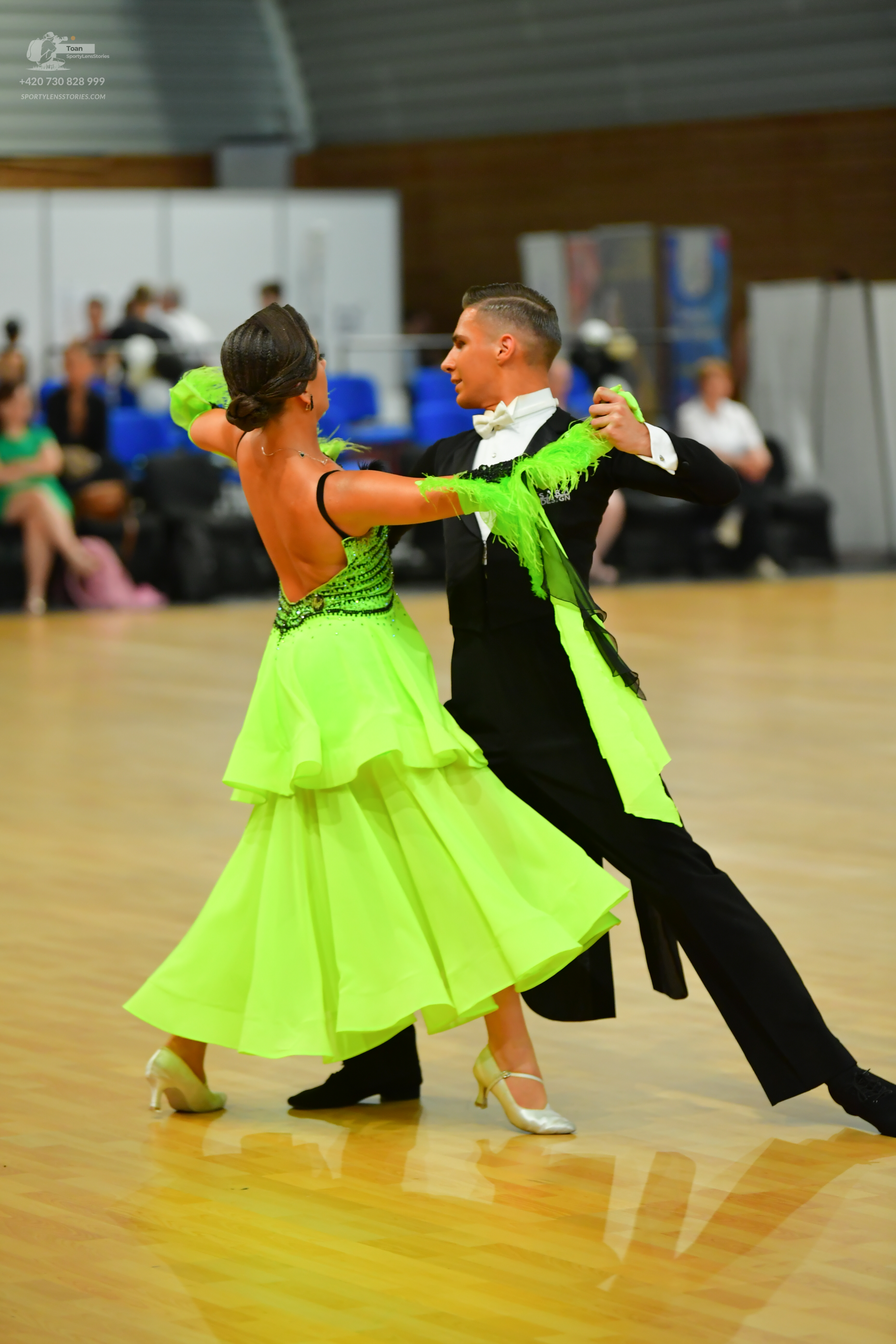 Dancesport competitor: ** Black tailsuit