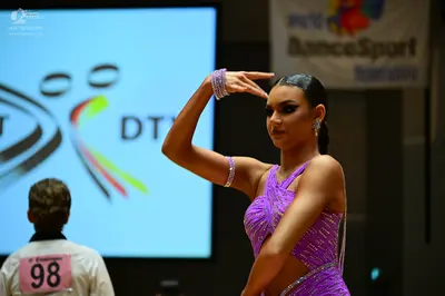 Dancesport competitor #98: Male dancer: white shirt